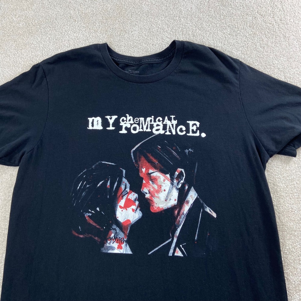 My Chemical Romance T-Shirt Unisex XL Black Three Cheers For Sweet Revenge Band
